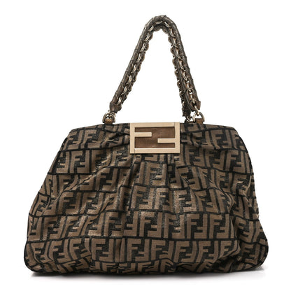 Metallic Lurex Zucca Mia Tote Bronze