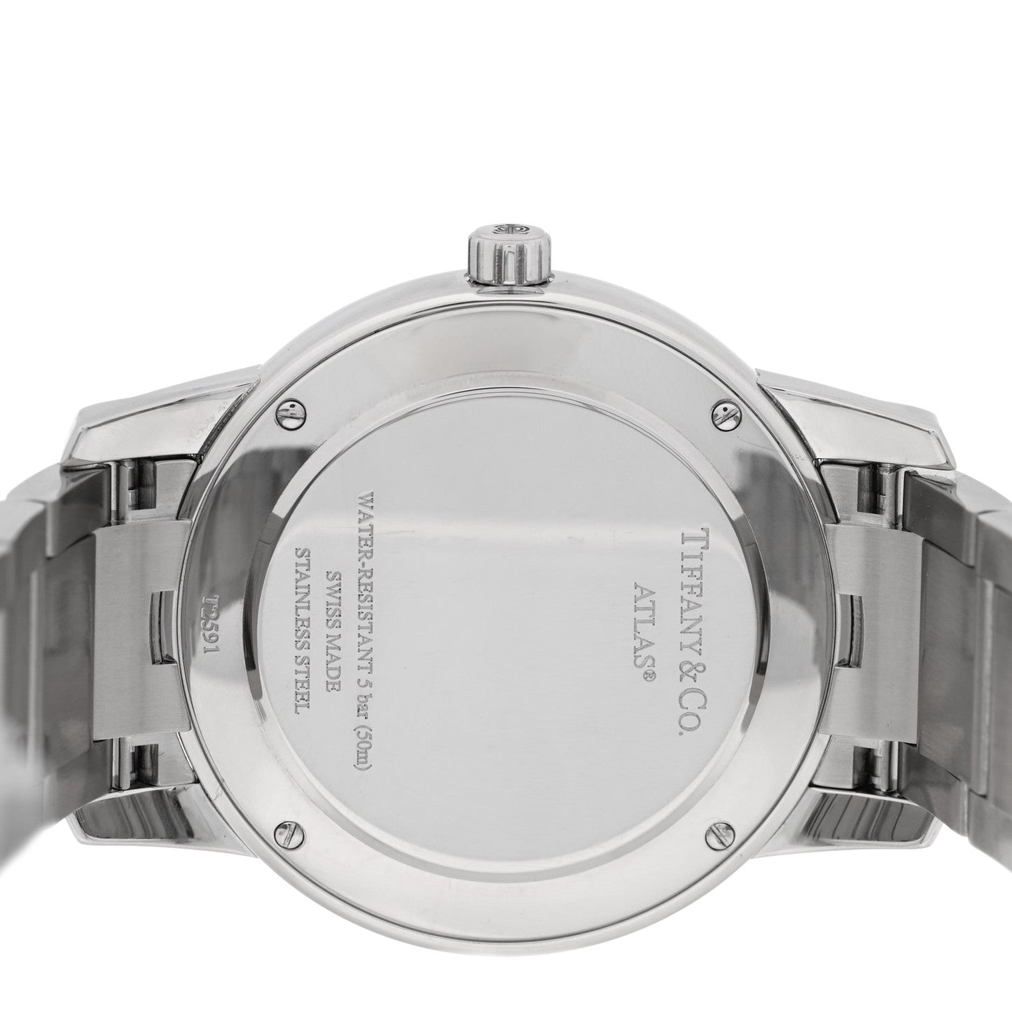 Stainless Steel 37mm Atlas 2-Hand Quartz Watch