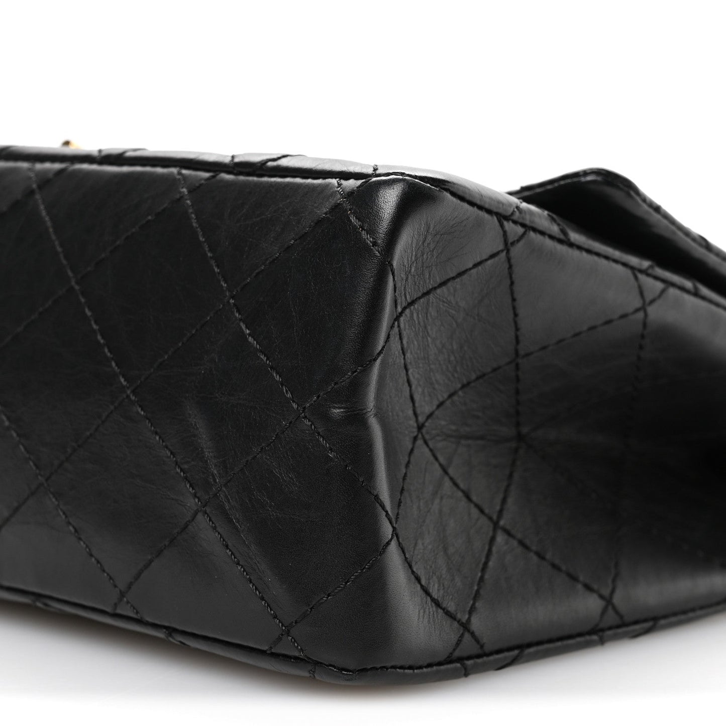 Aged Calfskin Quilted 2.55 Reissue 226 Flap Black