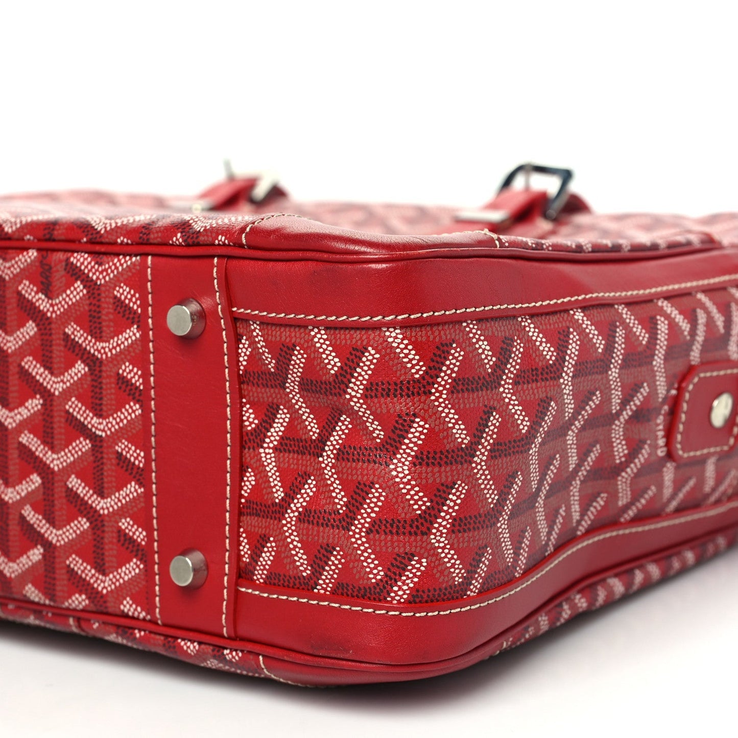 Goyardine Ambassade MM Briefcase Red