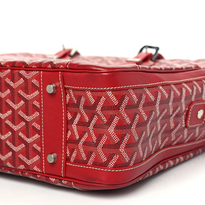 Goyardine Ambassade MM Briefcase Red