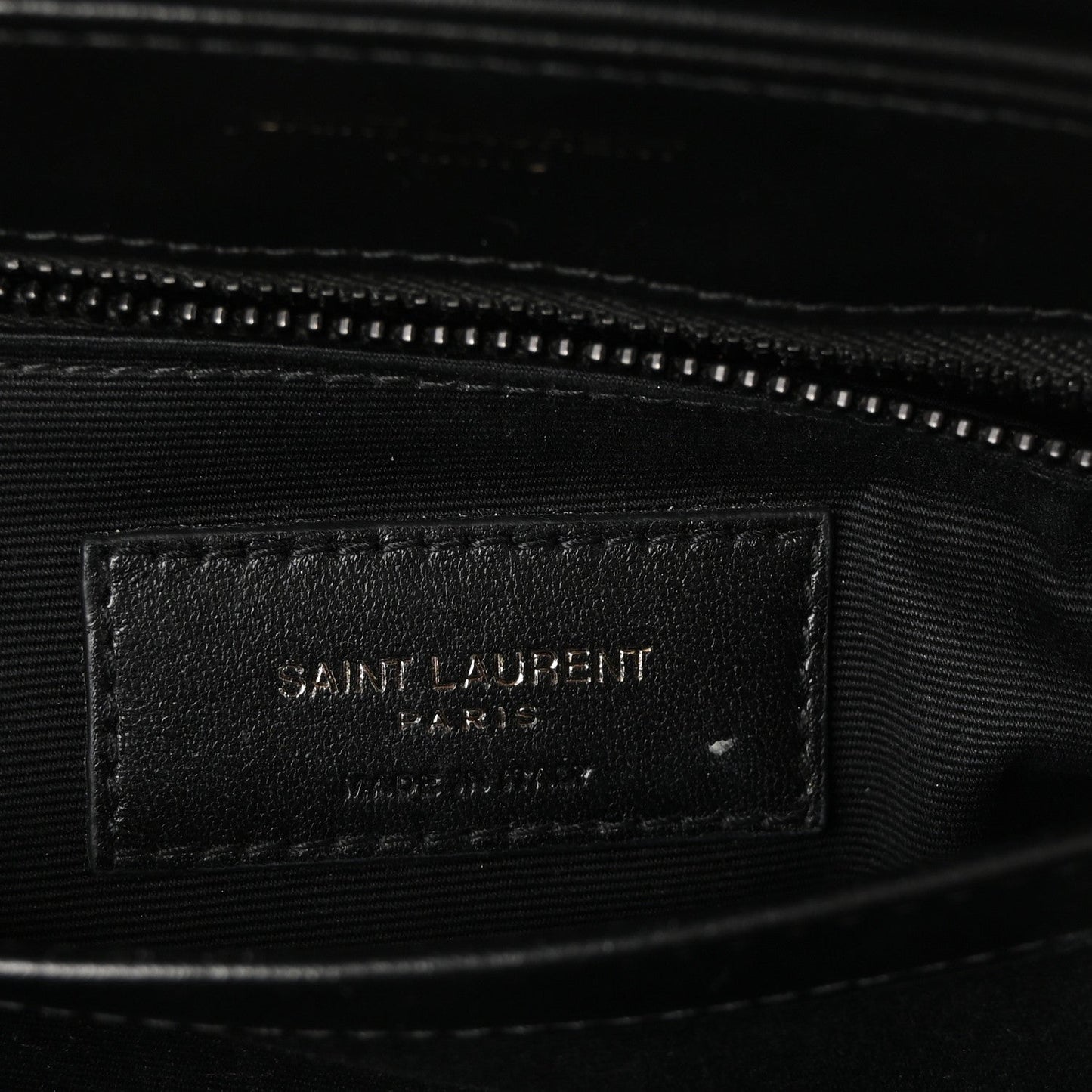 Calfskin Y Quilted Monogram Monochrome Toy Loulou Crossbody Bag Black
