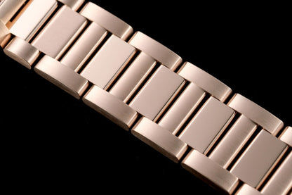 pasha 35mm automatic pink gold white dial
