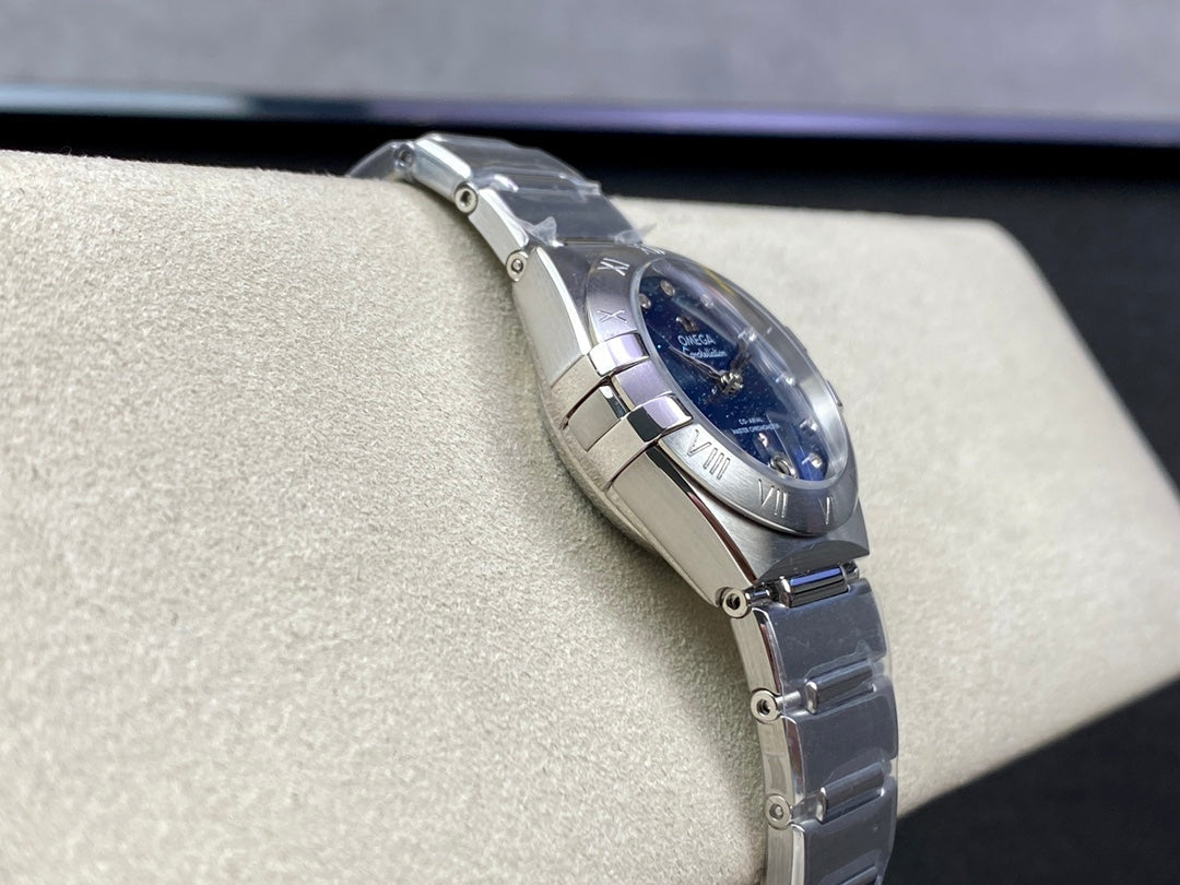Omega Constellation 29mm Silver Blue Dial