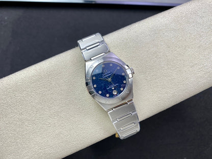 Omega Constellation 29mm Silver Blue Dial