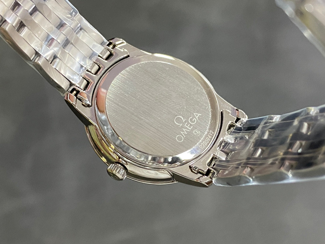 Omega De Ville 27.4mm Silver Black Dial