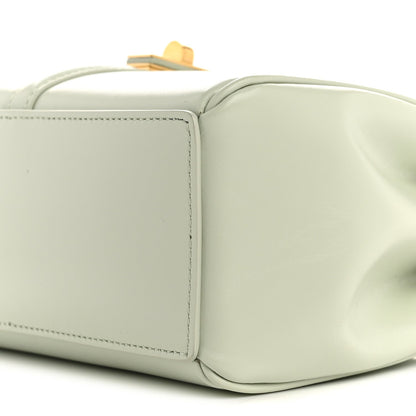 Satinated Calfskin Mini 16 Top Handle Bag Jade