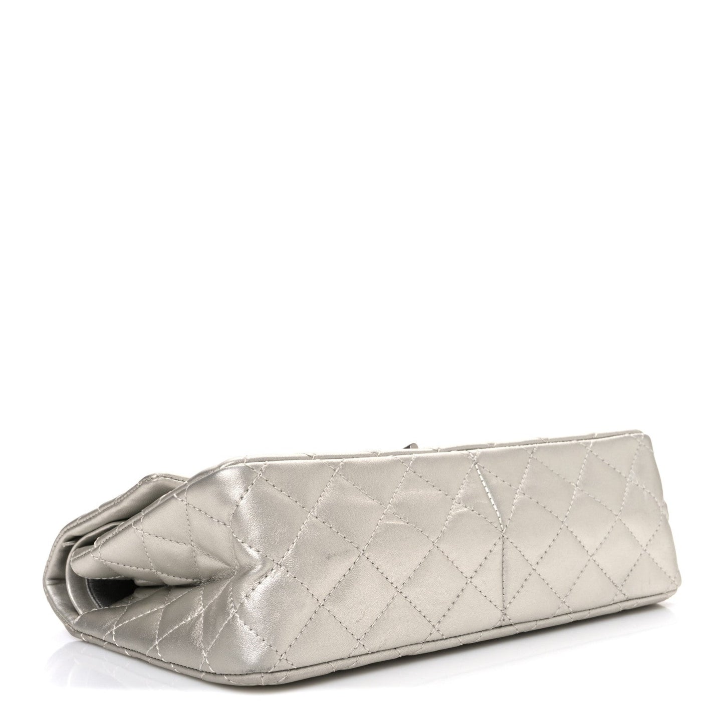 Metallic Lambskin Quilted 2.55 Reissue 226 Flap Silver
