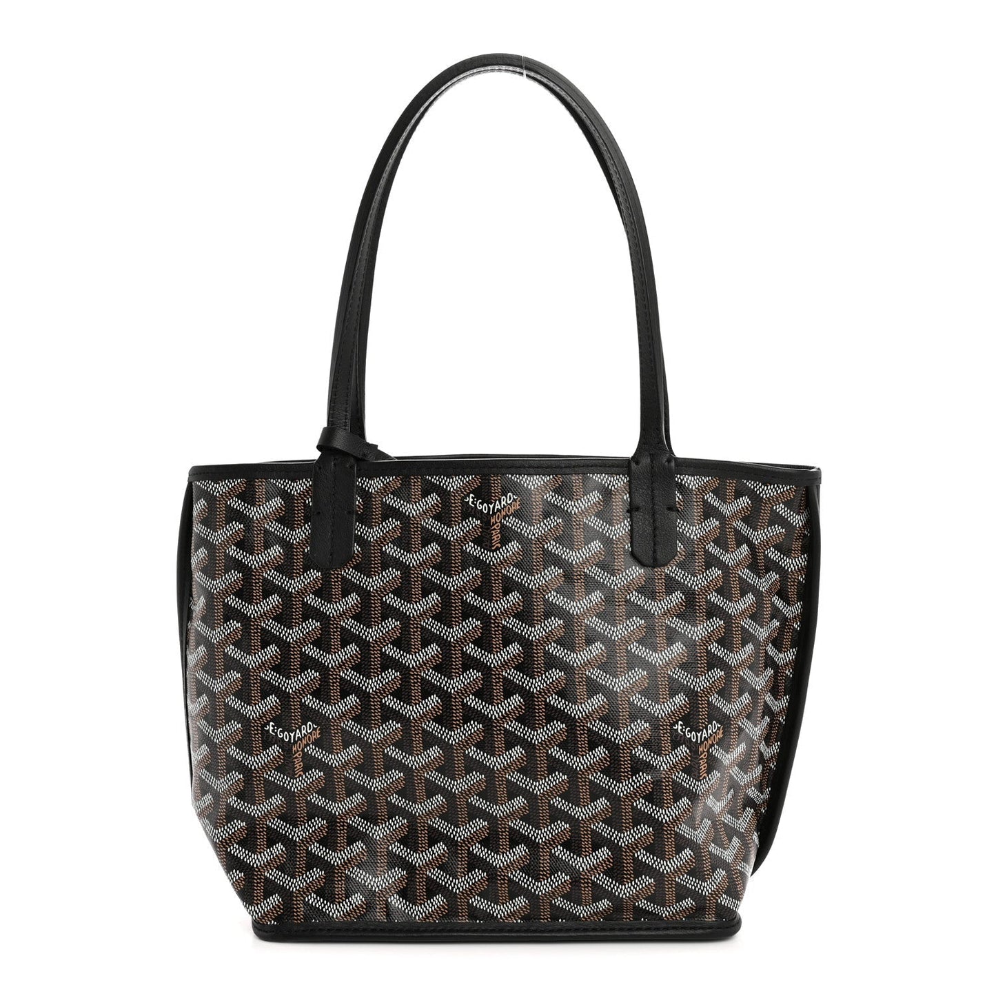 Goyardine Reversible Mini Anjou Black