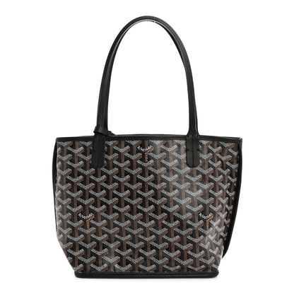 Goyardine Reversible Mini Anjou Black
