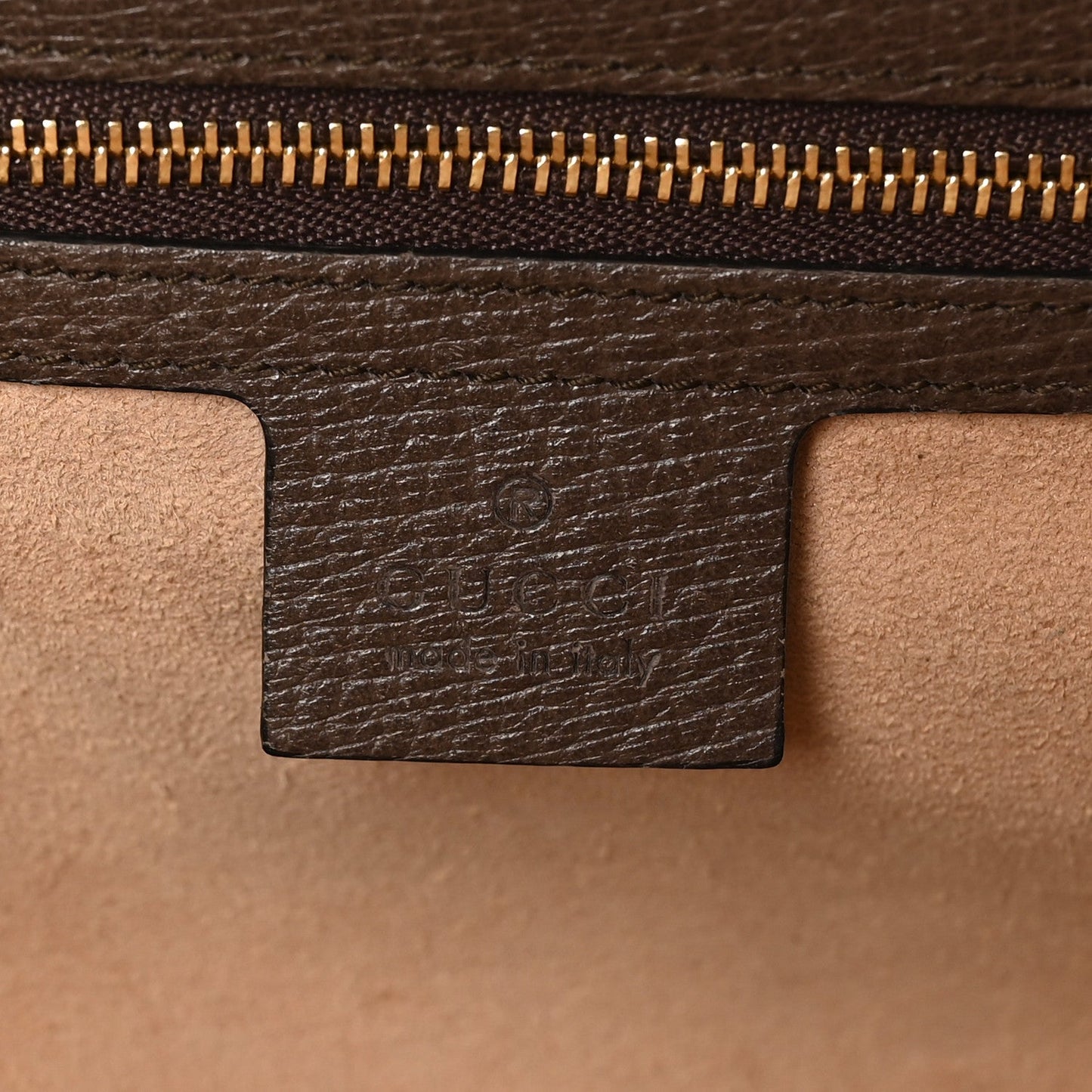 GG Supreme Monogram Web Small Ophidia Top Handle Shoulder Bag Brown