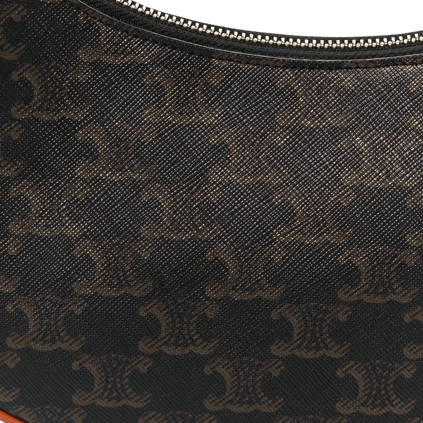 Triomphe Canvas Calfskin Medium Strap Ava Triomphe Shoulder Bag Tan