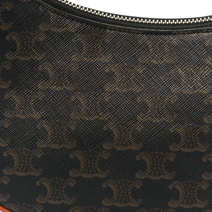 Triomphe Canvas Calfskin Medium Strap Ava Triomphe Shoulder Bag Tan