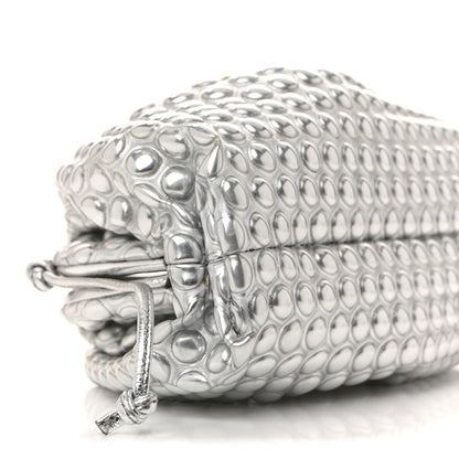 Metallic Fabric Bubble Wrap The Mini Pouch Silver