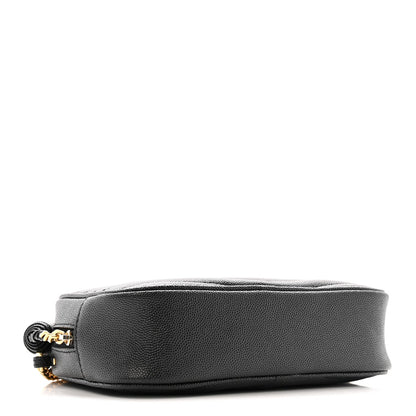 Grain De Poudre Matelasse Monogram Mini Lou Camera Bag Black