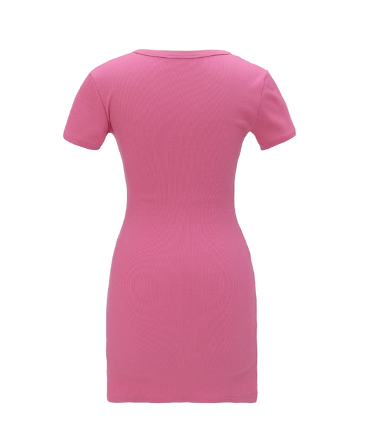 ins super hot hot girl pure desire style pink dress high-grade slim fit high waist hip skirt R0142