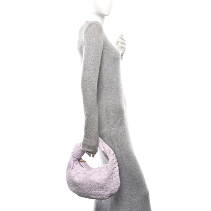 Suede Calfskin Intrecciato Teen Jodie Hobo Mirth Washed