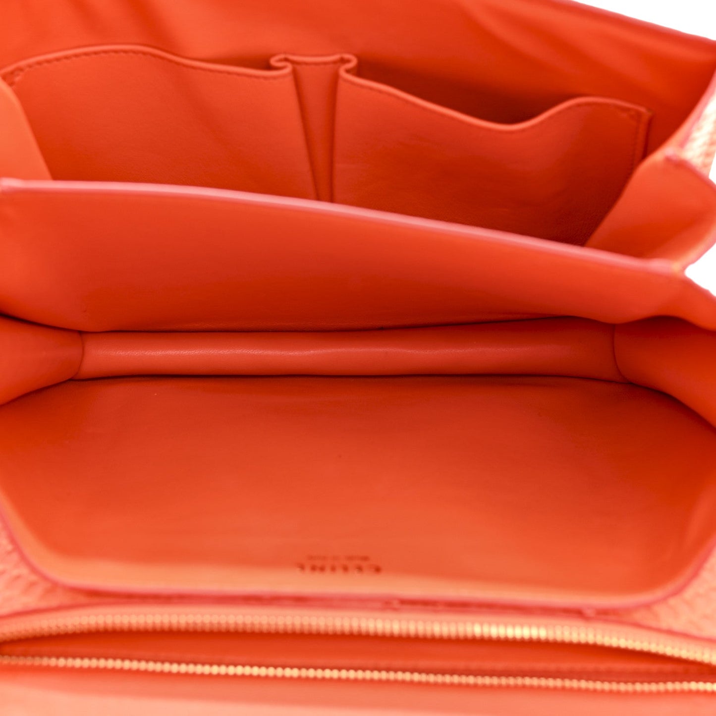 Snakeskin Classic Box Flap Orange