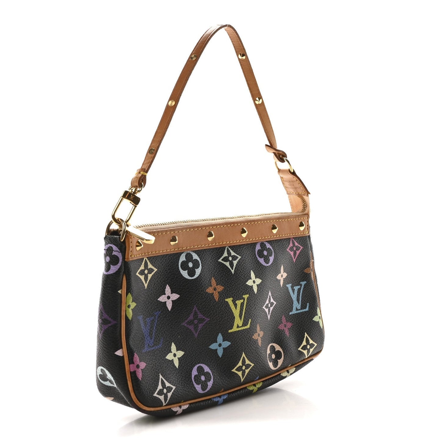 Monogram Multicolor Pochette Accessories Black