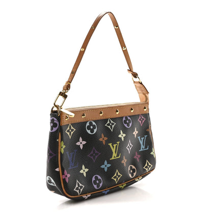 Monogram Multicolor Pochette Accessories Black