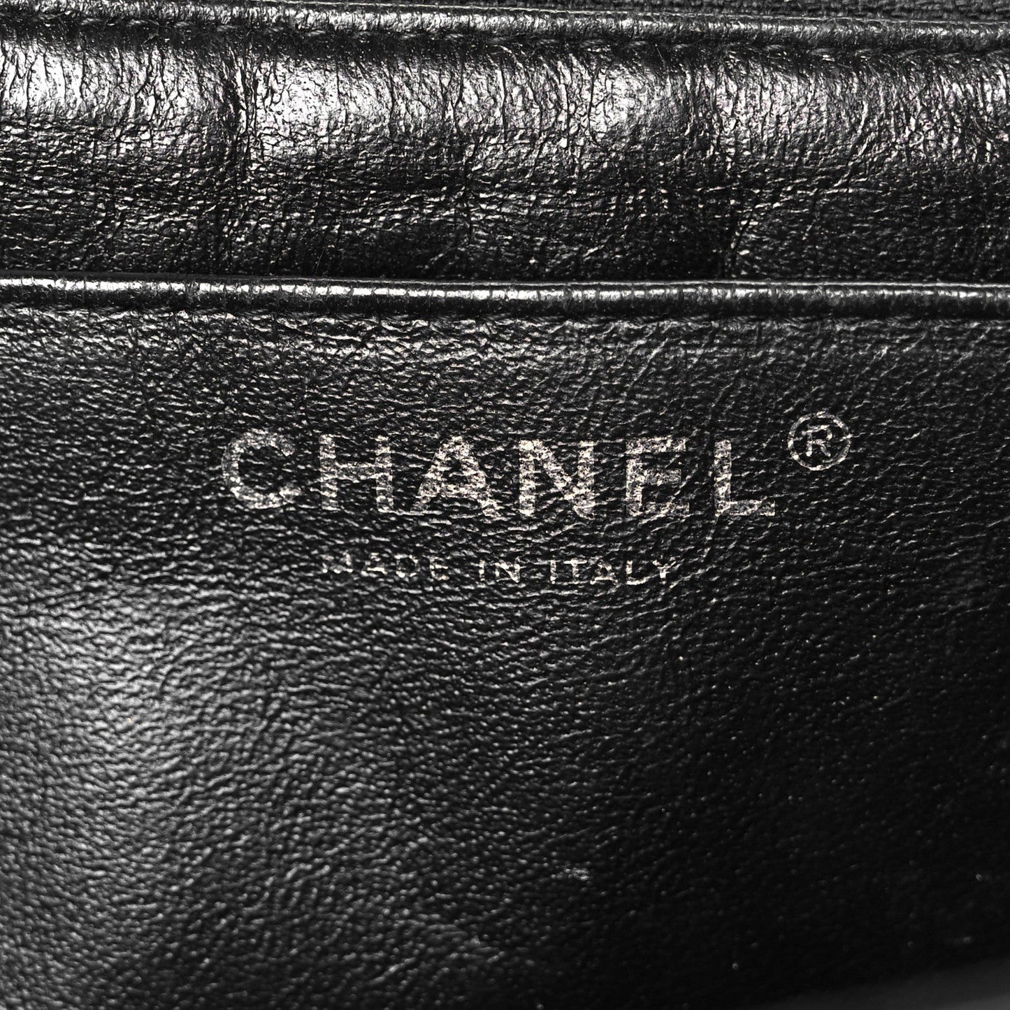 Patent Quilted Maxi Single Flap Black