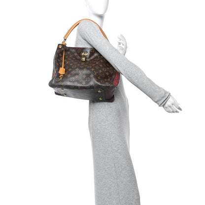 Monogram Python Ostrich Gaia Bordeaux