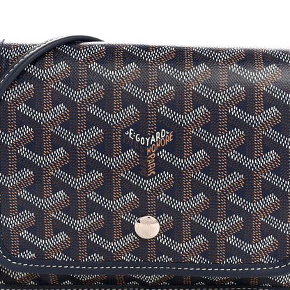 Goyardine Plumet Wallet Clutch Navy