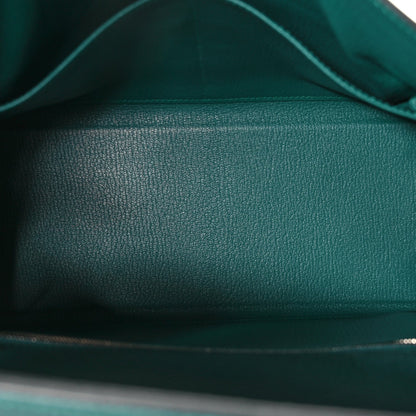 Togo Au Pas Kelly Retourne 28 Malachite Turquoise Black