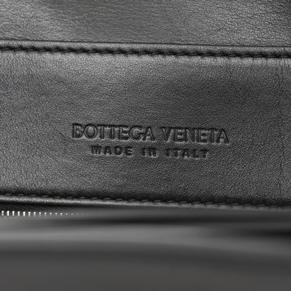 Calfskin Intrecciato Medium Andiamo Messenger Bag Black