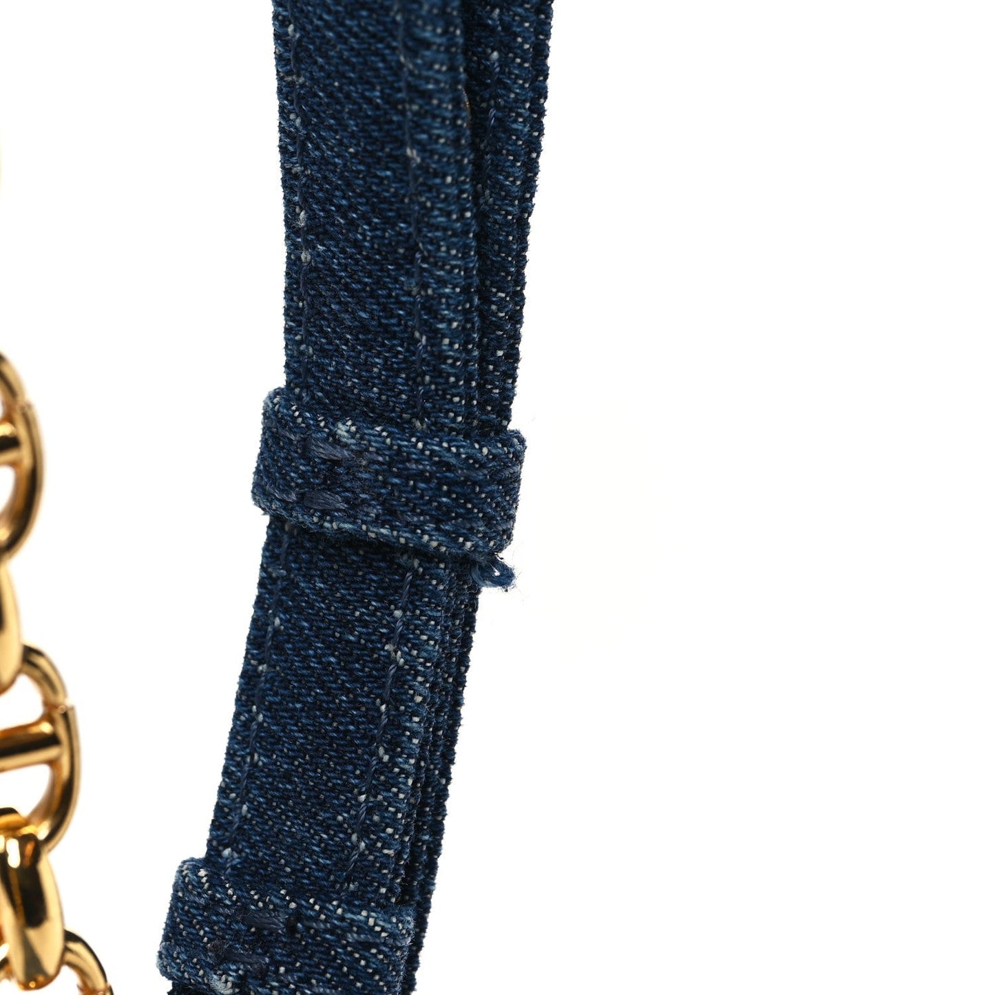 Denim Cannage Small Caro Bag Blue