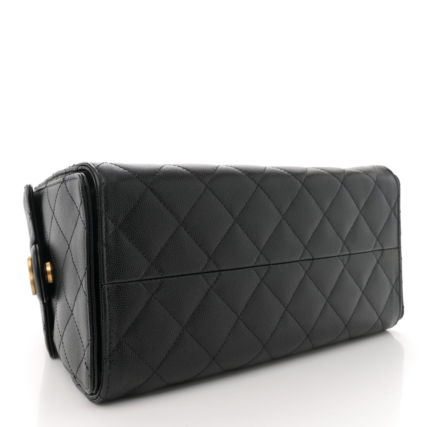 Caviar Quilted Small Chanel 25 Handbag Black