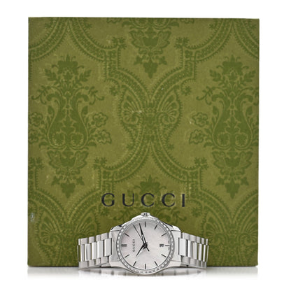 Stainless Steel Diamond Bezel Mother of Pearl 28mm G-Timeless Quartz Watch