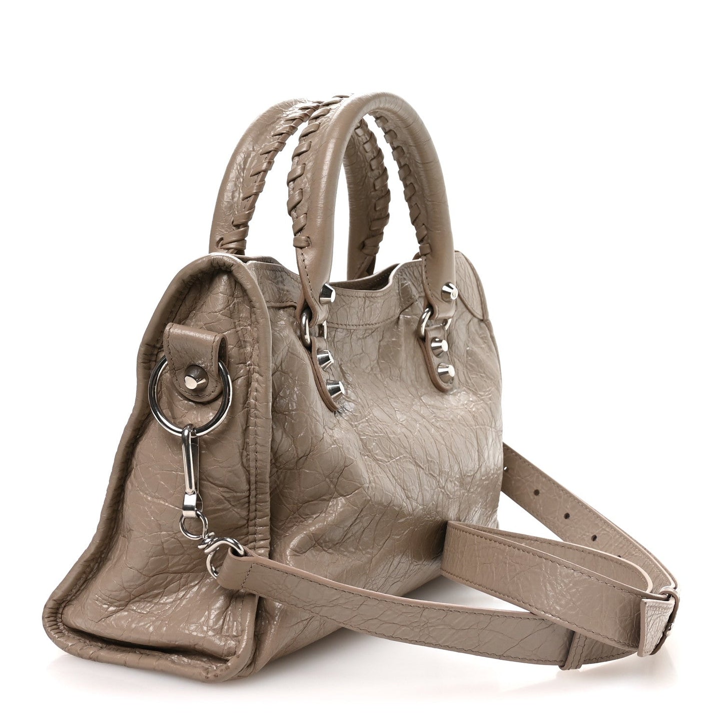 Agneau Arena Storico Silver Hardware Small Le City Beige