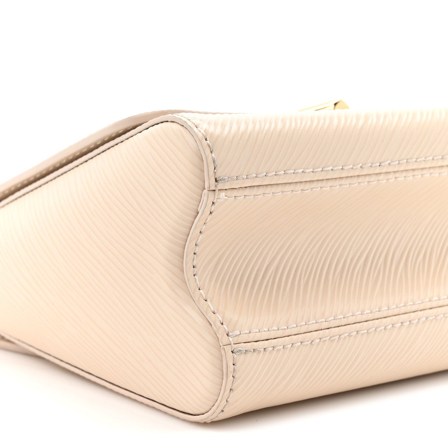 Epi Twist Braided Chain Shoulder Bag PM Quartz White