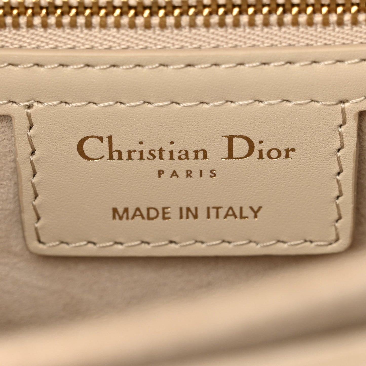 Calfskin CD Signature Flap Crossbody Caramel Beige