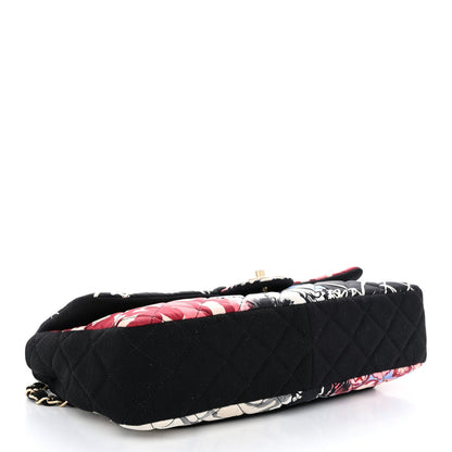 Fabric Quilted Patchwork Medium Flap Red Black Multicolor