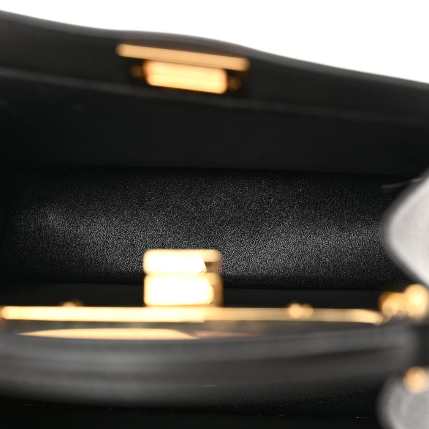 Shiny Nappa Petite Peekaboo I SEE U Satchel Black
