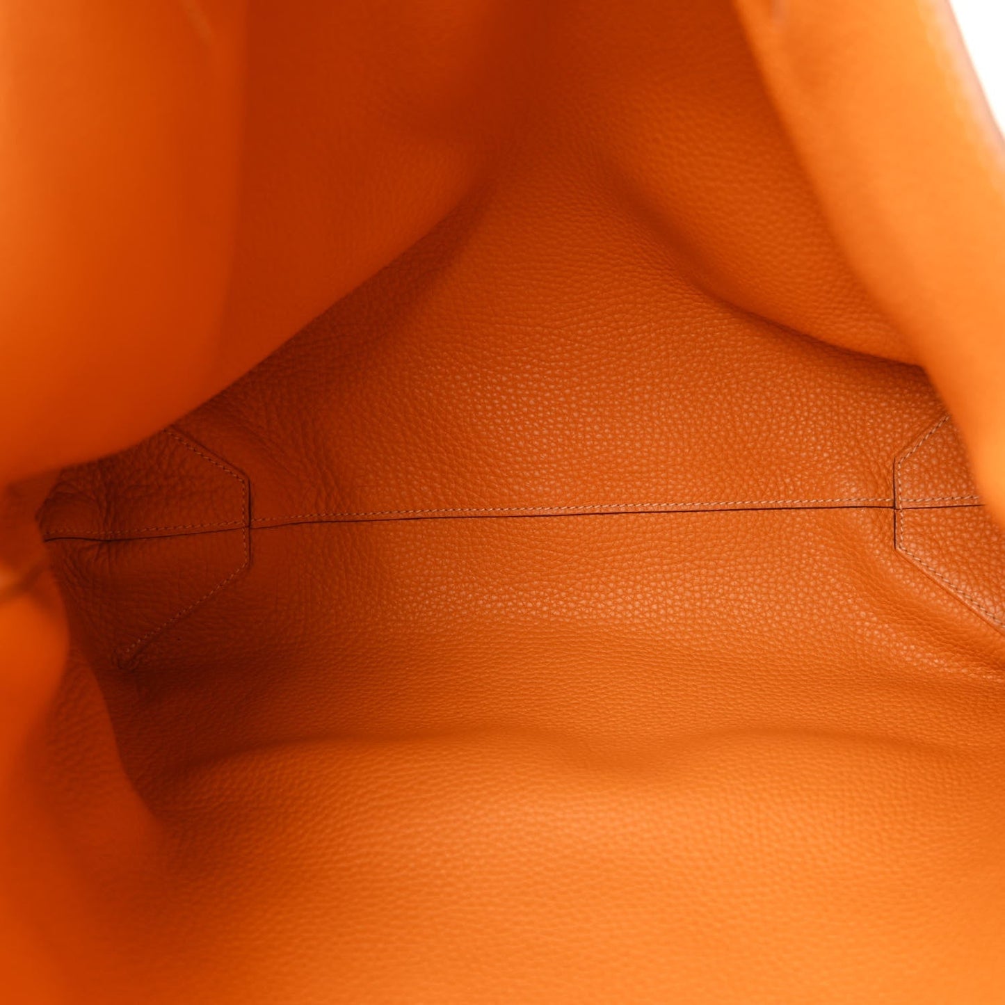 Taurillon Clemence Double Sens 36 Reversible Tote Moutarde Orange