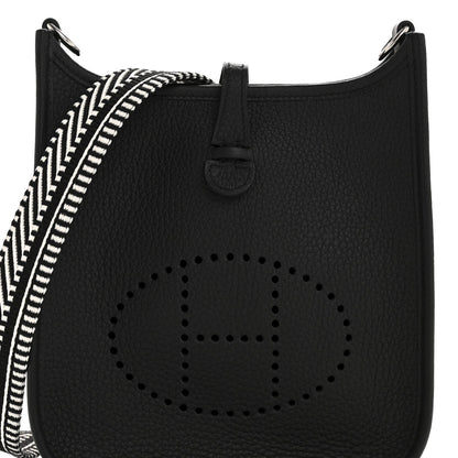 Taurillon Clemence Amazone Sangle Cavale Evelyne TPM Black White