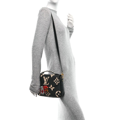 Empreinte Monogram Giant Crafty Pochette Metis Black Creme