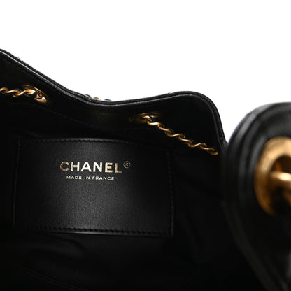 Caviar Quilted Small Chanel 25 Handbag Black