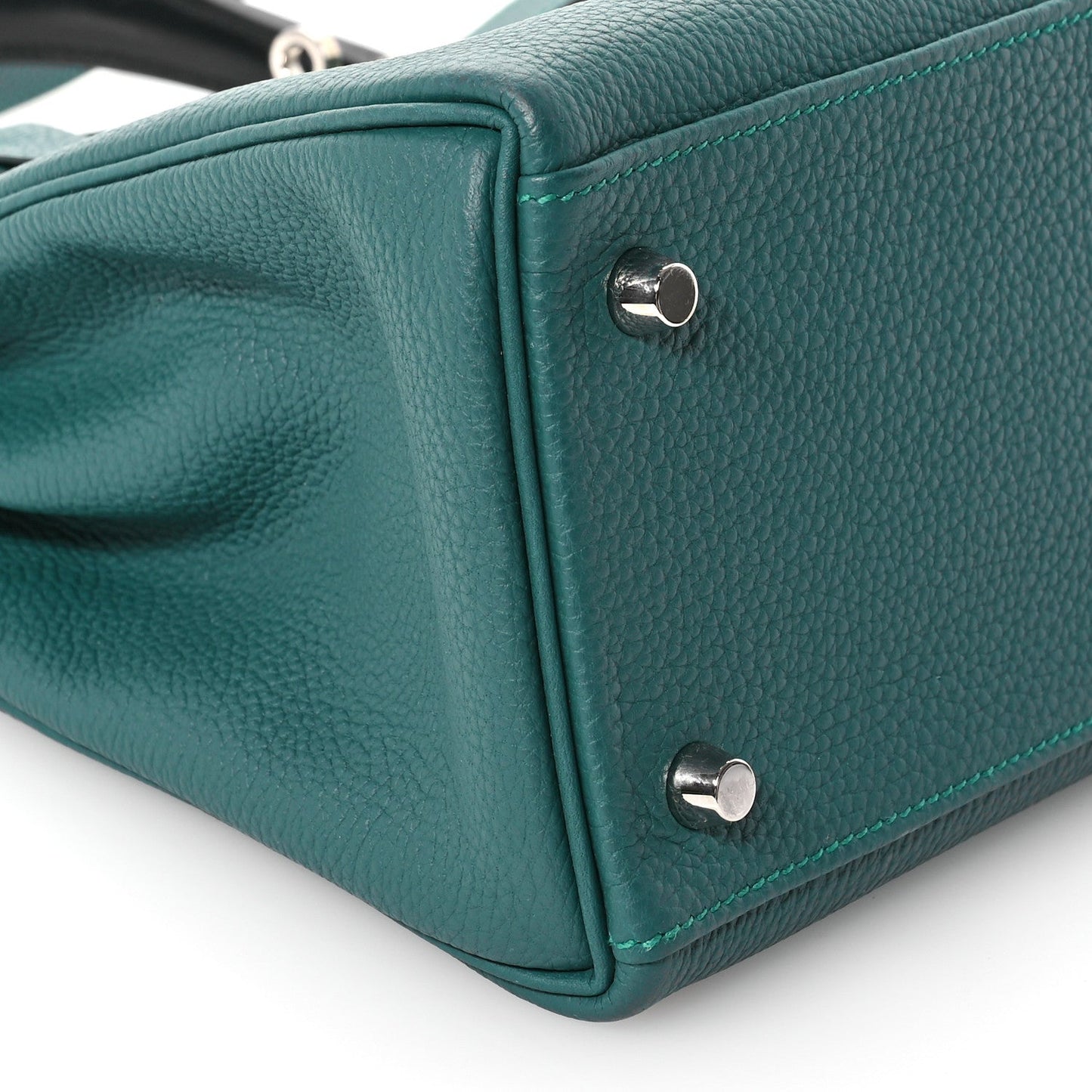 Togo Au Pas Kelly Retourne 28 Malachite Turquoise Black
