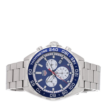 Stainless Steel 43mm Formula 1 Chronograph Quartz Watch Blue CAZ1018