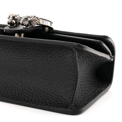 Dollar Calfskin Crystal Mini Dionysus Top Handle Bag Black Crystal