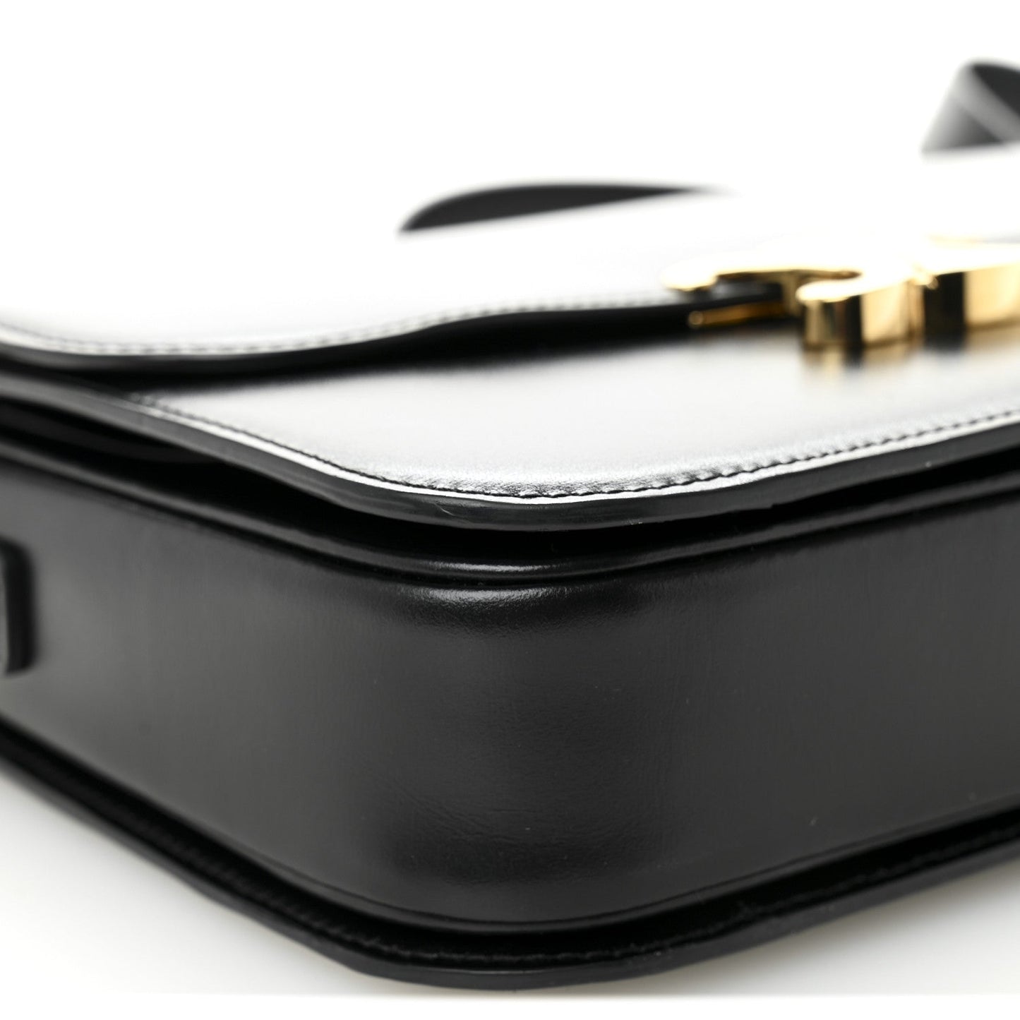 Shiny Calfskin Medium Triomphe Black