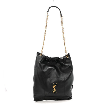 Lambskin Matelasse Monogram Large Jamie 4.3 Pochon Black