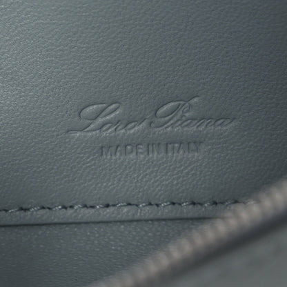 Grained Calfskin Extra Pocket Mini Pouch Minty Breeze