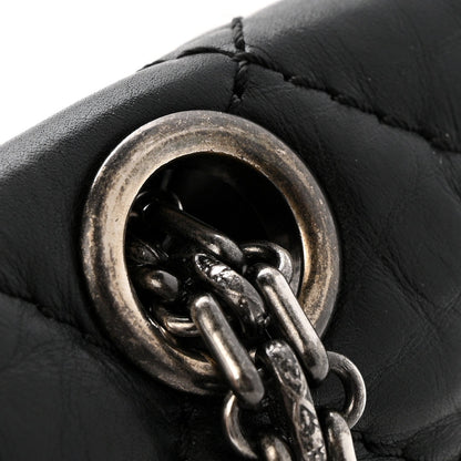 Aged Calfskin Lucky Charms 2.55 Reissue 225 Flap Black