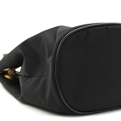 Re-Nylon Triangle Mariner Bucket Bag Black