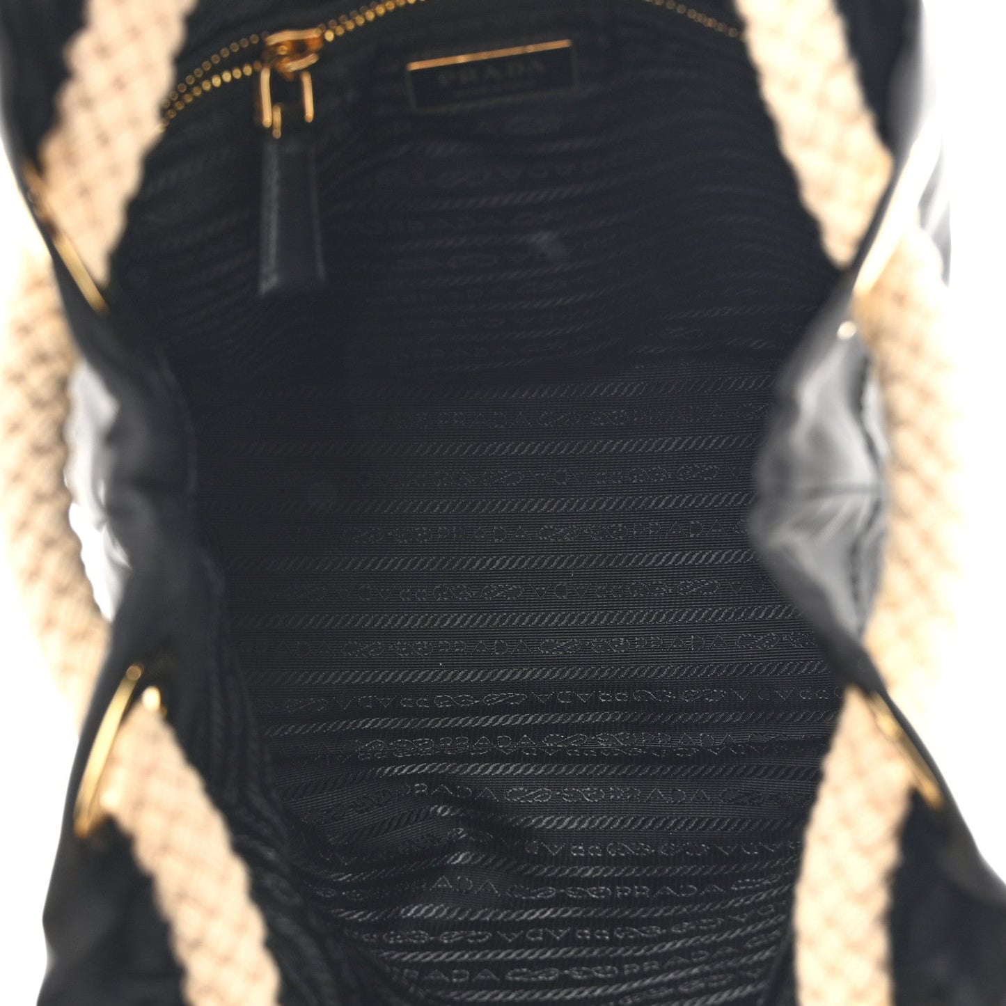 Re-Nylon Triangle Mariner Bucket Bag Black